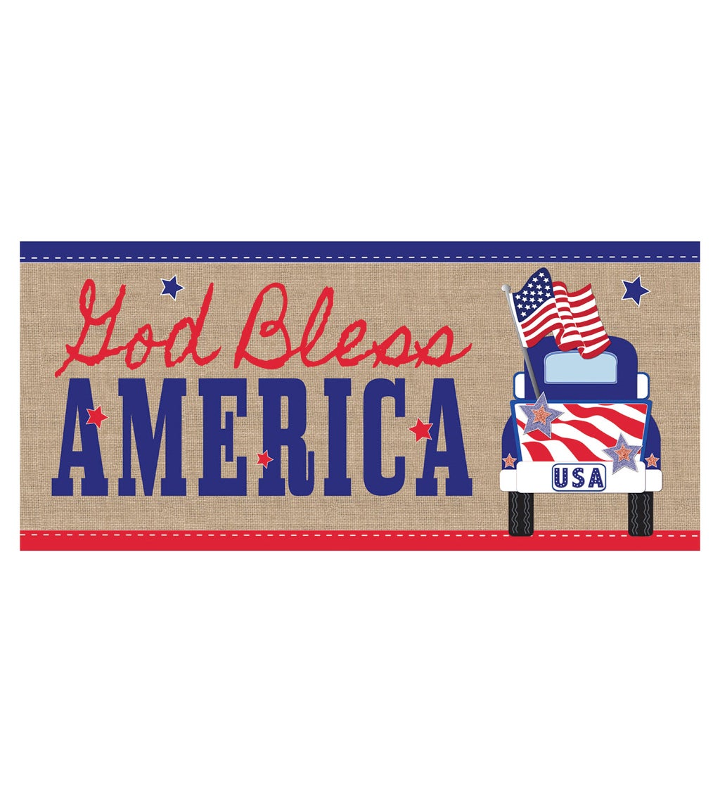 Patriotic Pick-Up Truck Sassafras Switch Mat