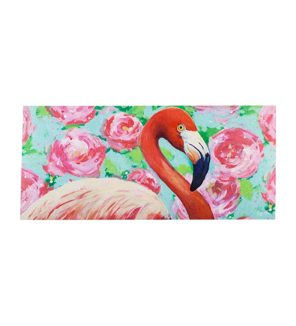 Floral Flamingo Sassafras Switch Mat, 22" x 10"