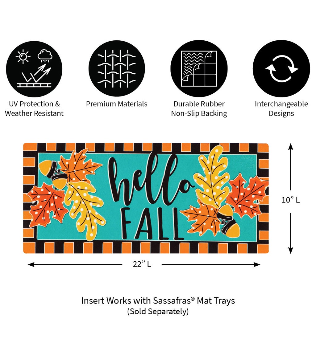Hello Fall Leaves Sassafras Switch Mat
