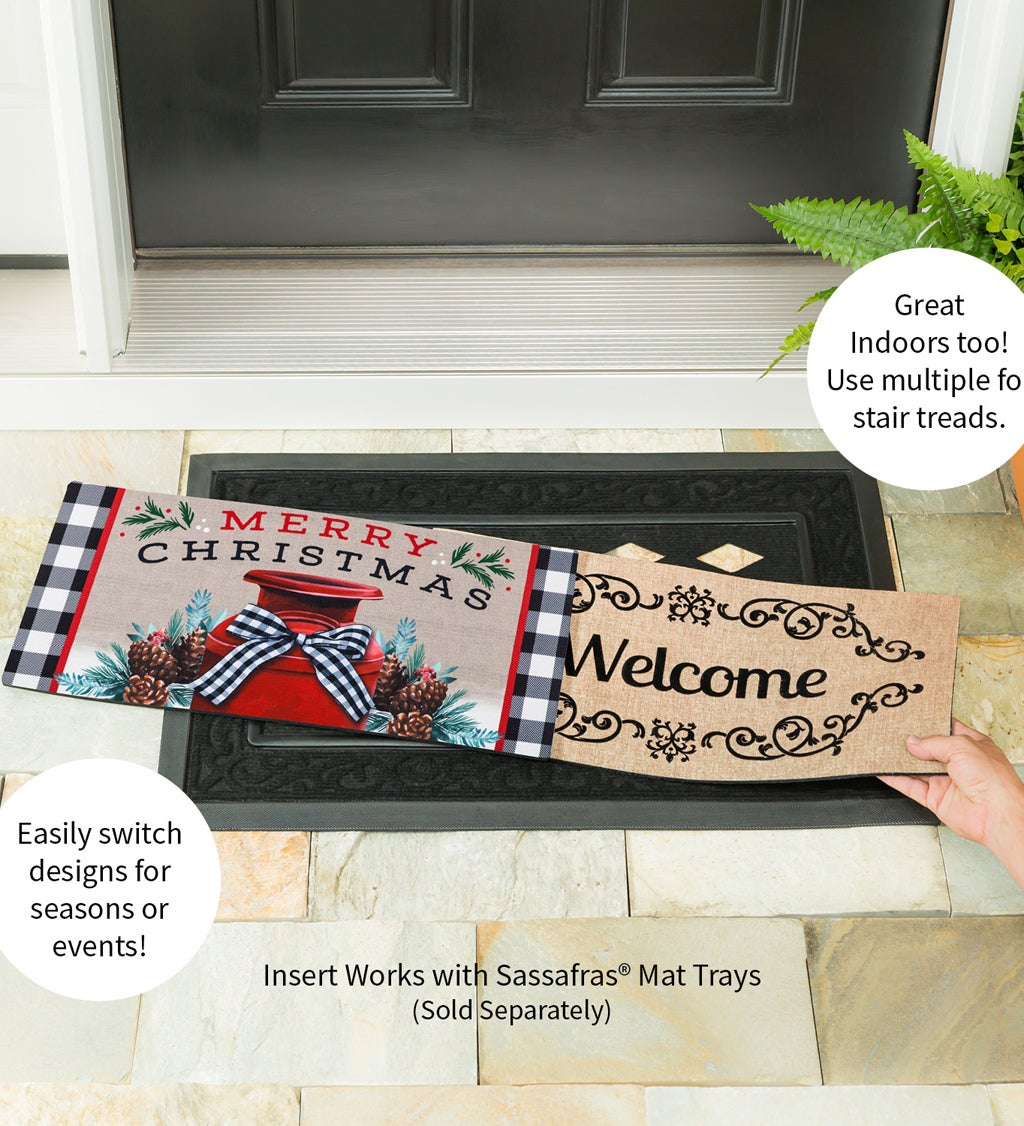 Merry Christmas Milk Can Sassafras Switch Mat