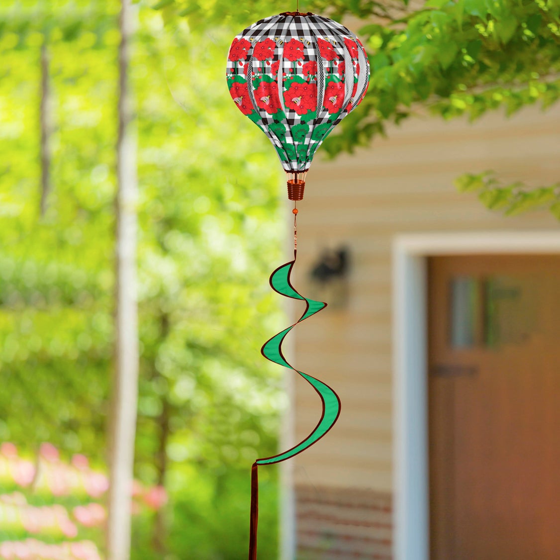 Geranium Plaid Balloon Spinner