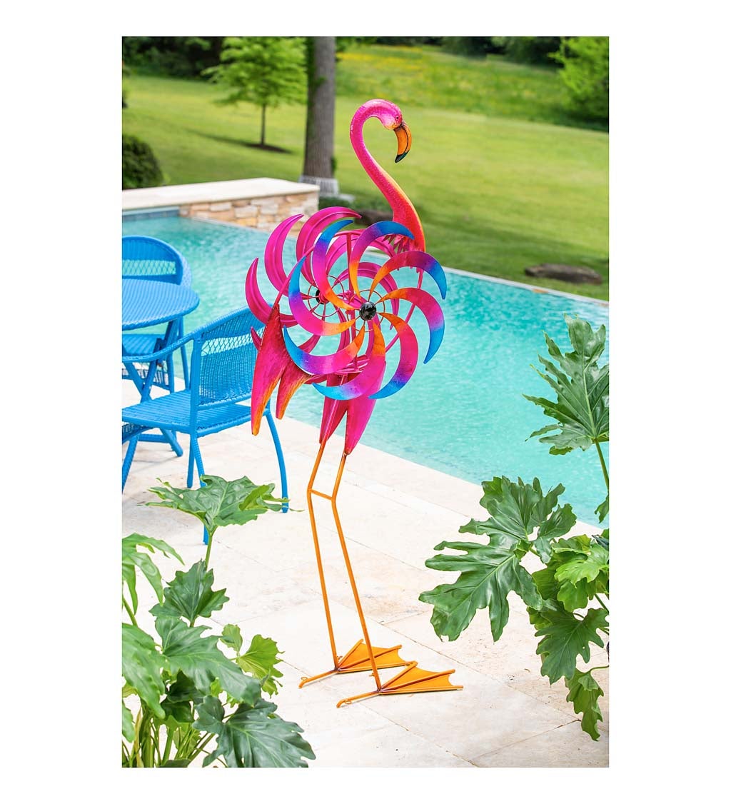 Statement Flamingo Wind Spinner