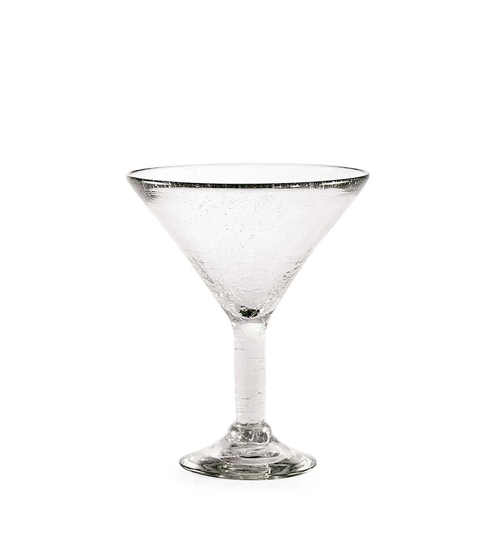 Maya Clear Recycled Glass Martini Glass