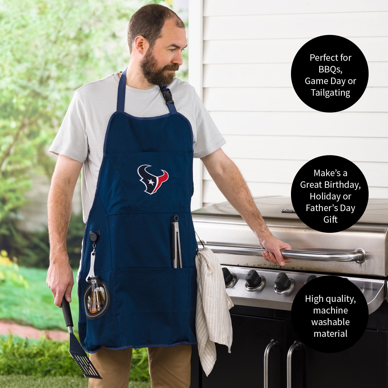 Houston Texans Logo Grilling Apron