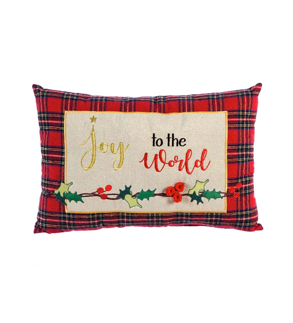 Joy to the World Lumbar Pillow