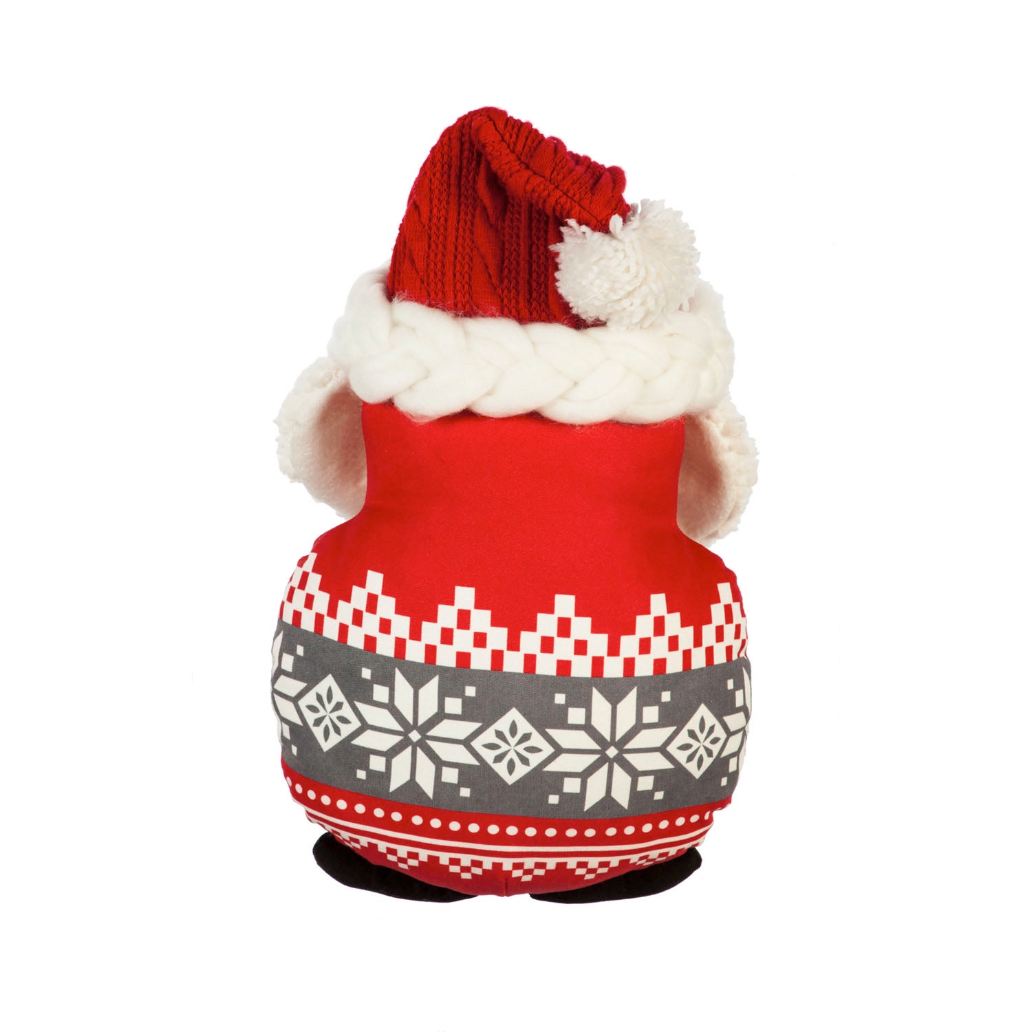 Gnome Shaped Pillow with Snowflake Sweater