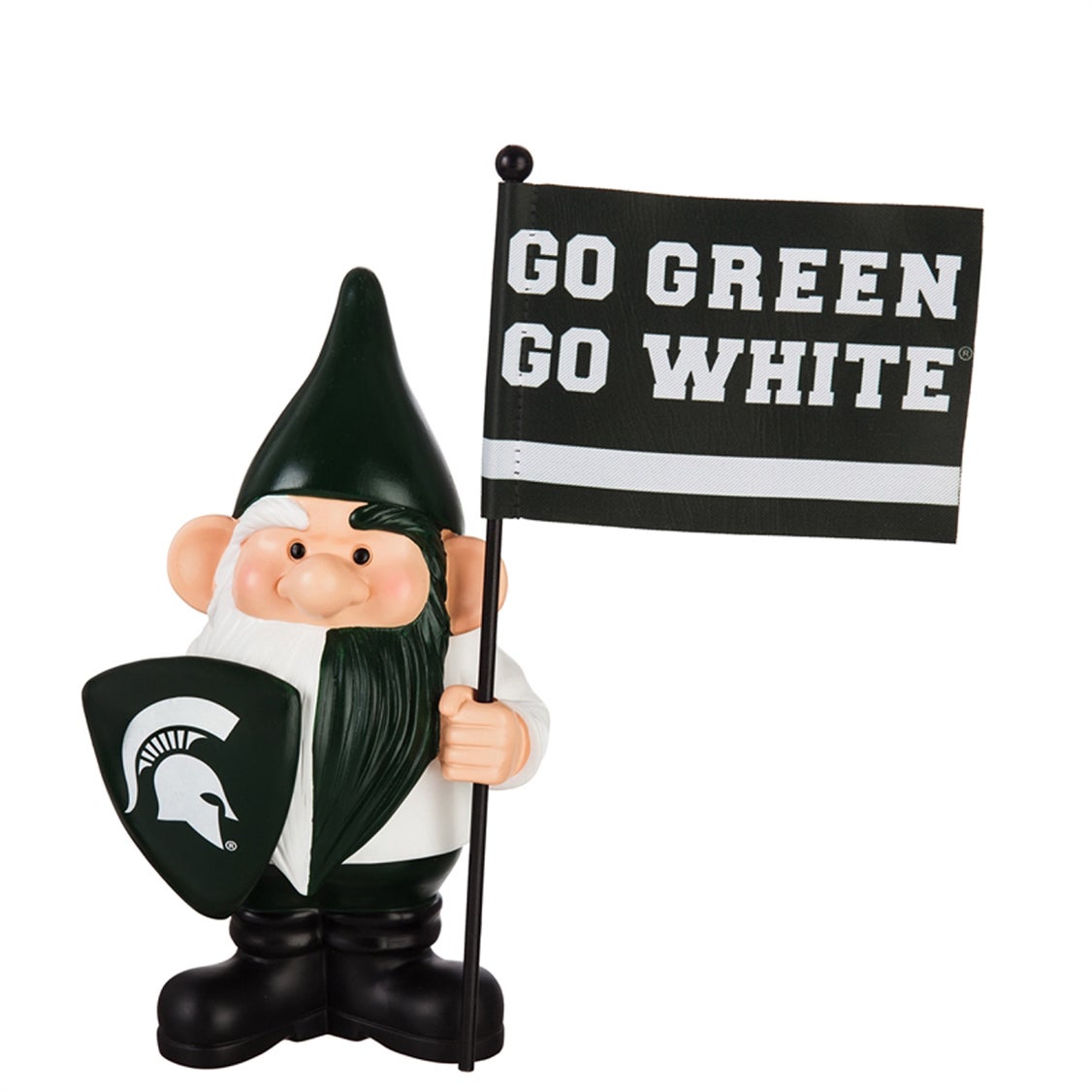 Michigan State University Gnome Flag Holder