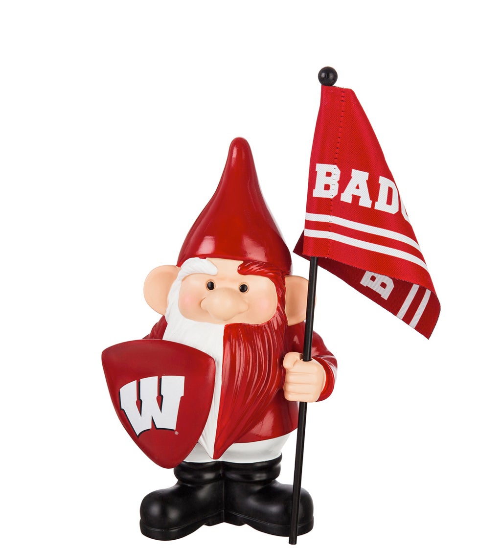 University of Wisconsin-Madison Flag Holder Gnome