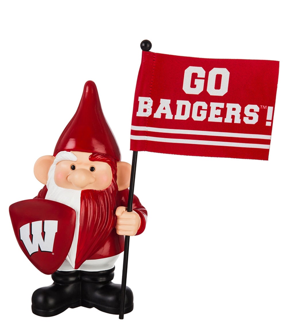 University of Wisconsin-Madison Flag Holder Gnome