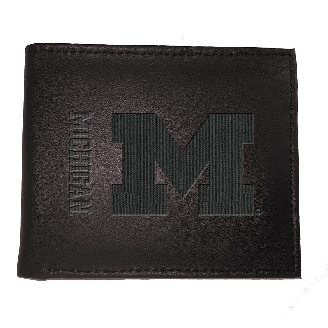 University of Michigan Bi-Fold Leather Wallet