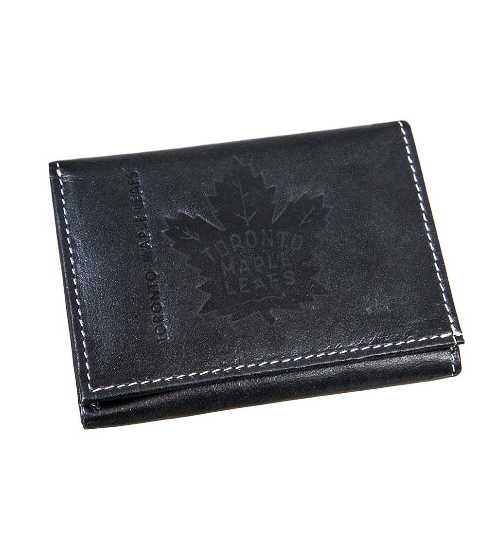 Toronto Maple Leafs Tri Fold Leather Wallet