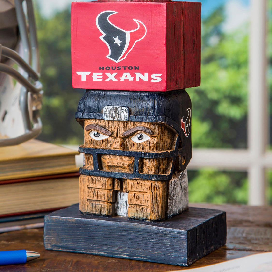 Houston Texans Tiki Team Totem Garden Statue