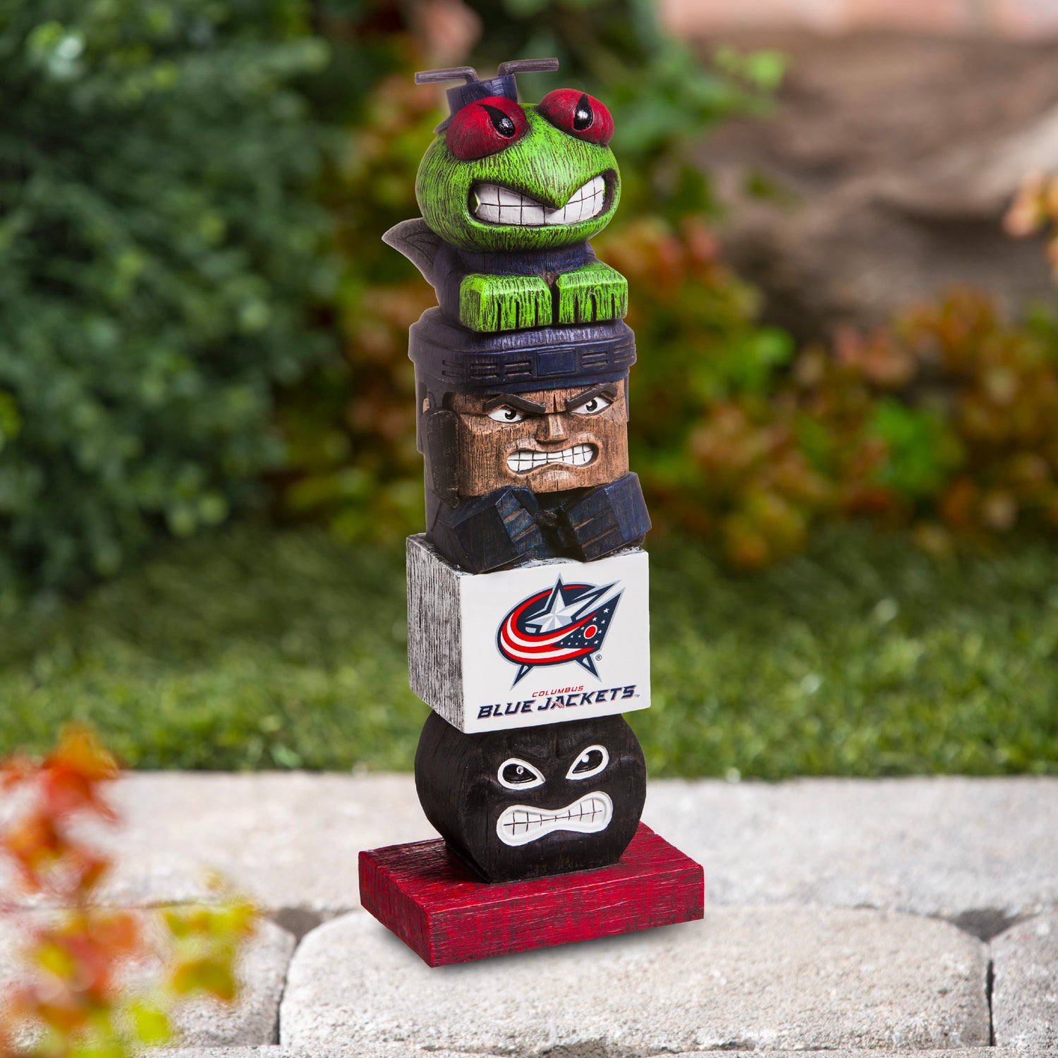 Columbus Blue Jackets Tiki Team Totem Garden Statue