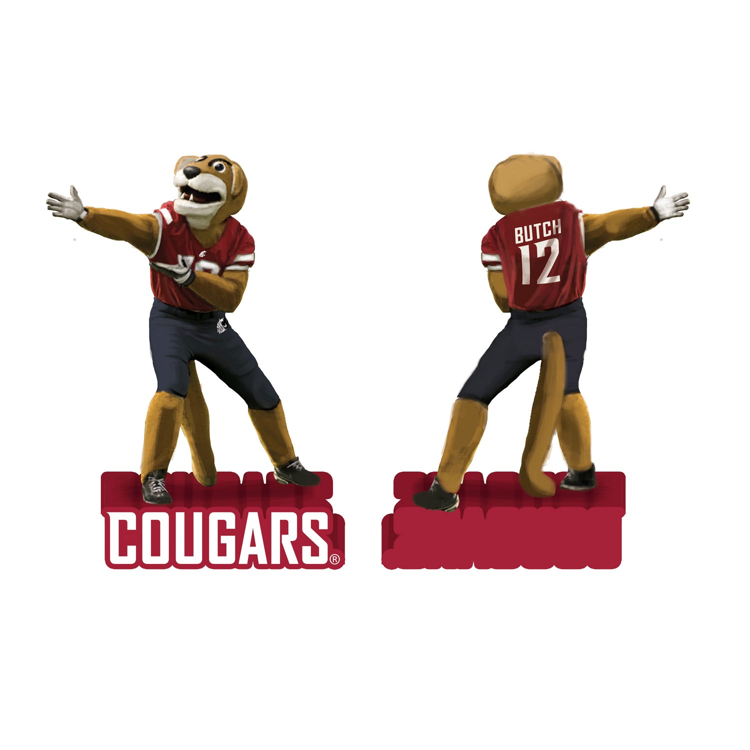 Washington State University Mascot Statue