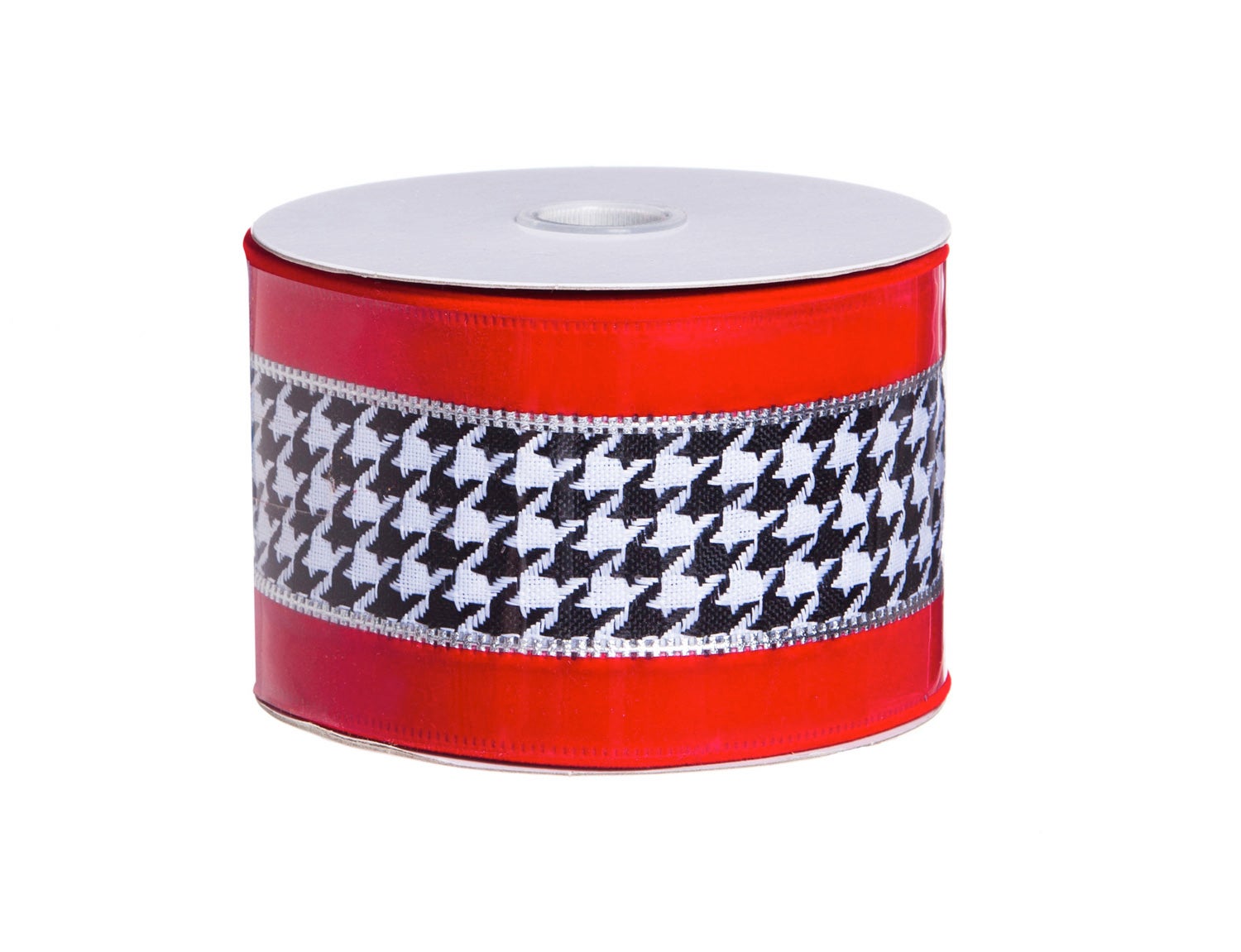 Red Houndstooth Tree Ribbon