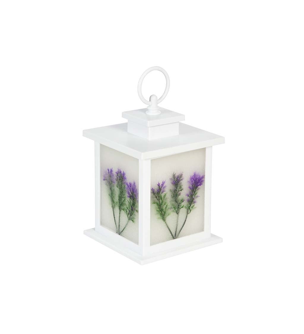 LED Lantern, Set of 2, Purple Lilac