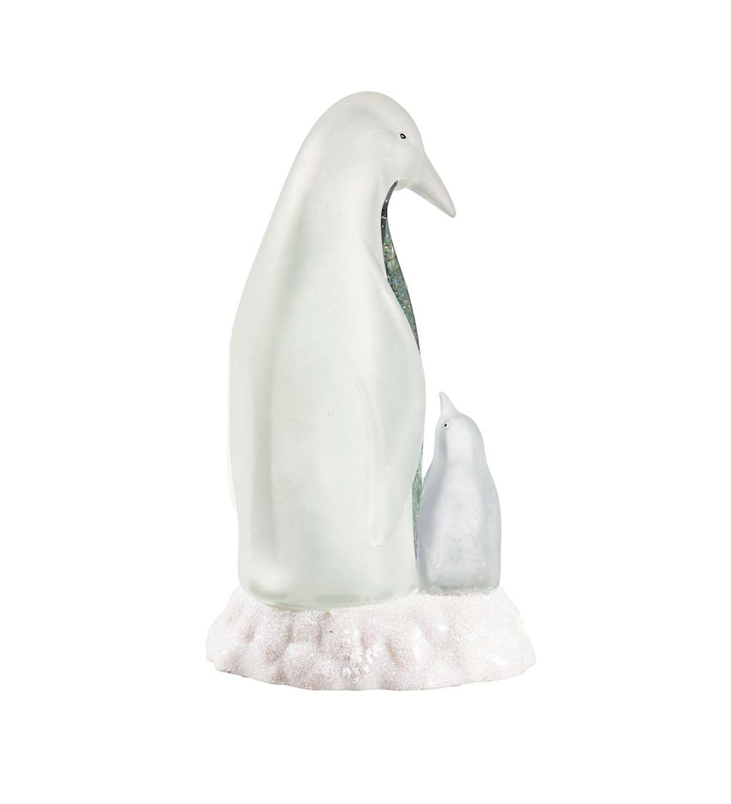 LED Spinning Water Penguin Tabletop Décor