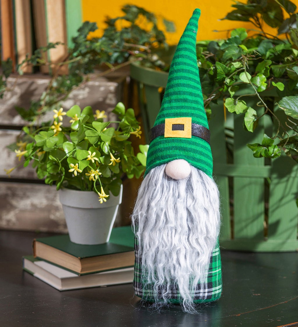 Plush St. Patrick's Day Gnome Table Decor