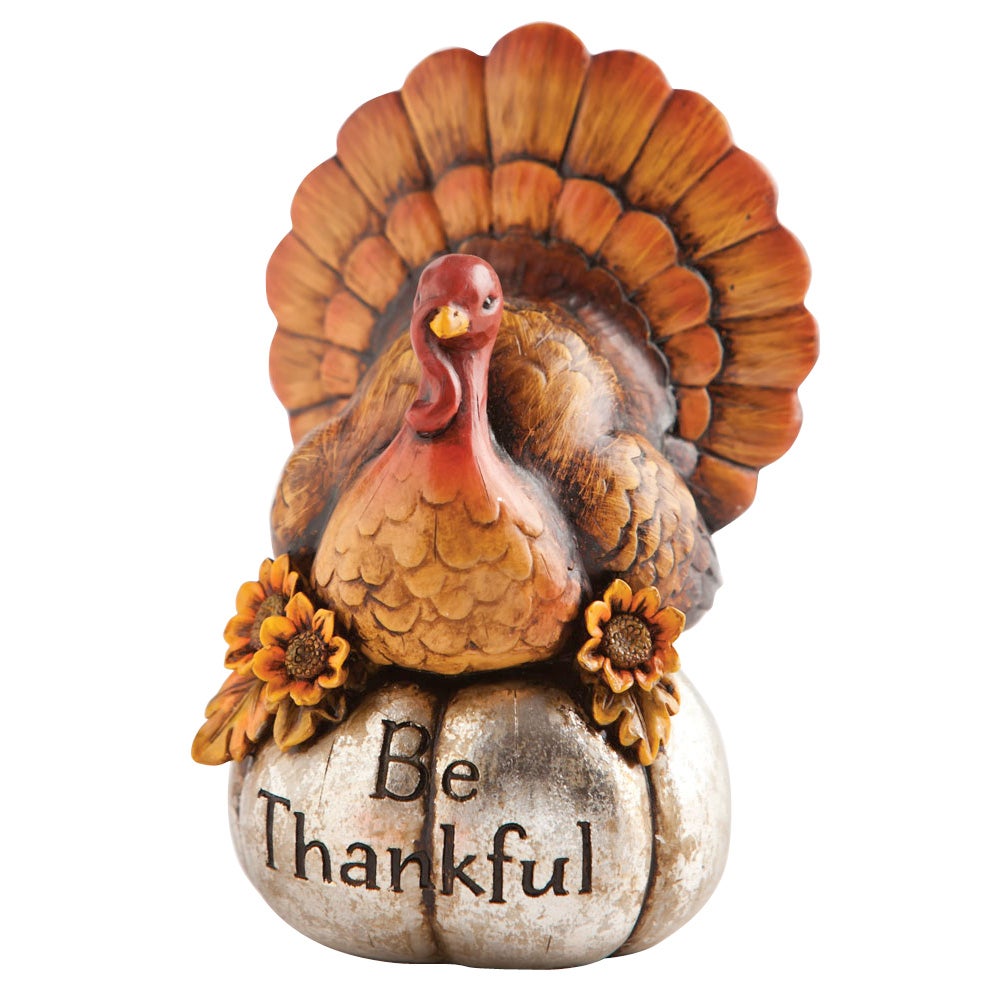Be Thankful Turkey Tabletop Decor