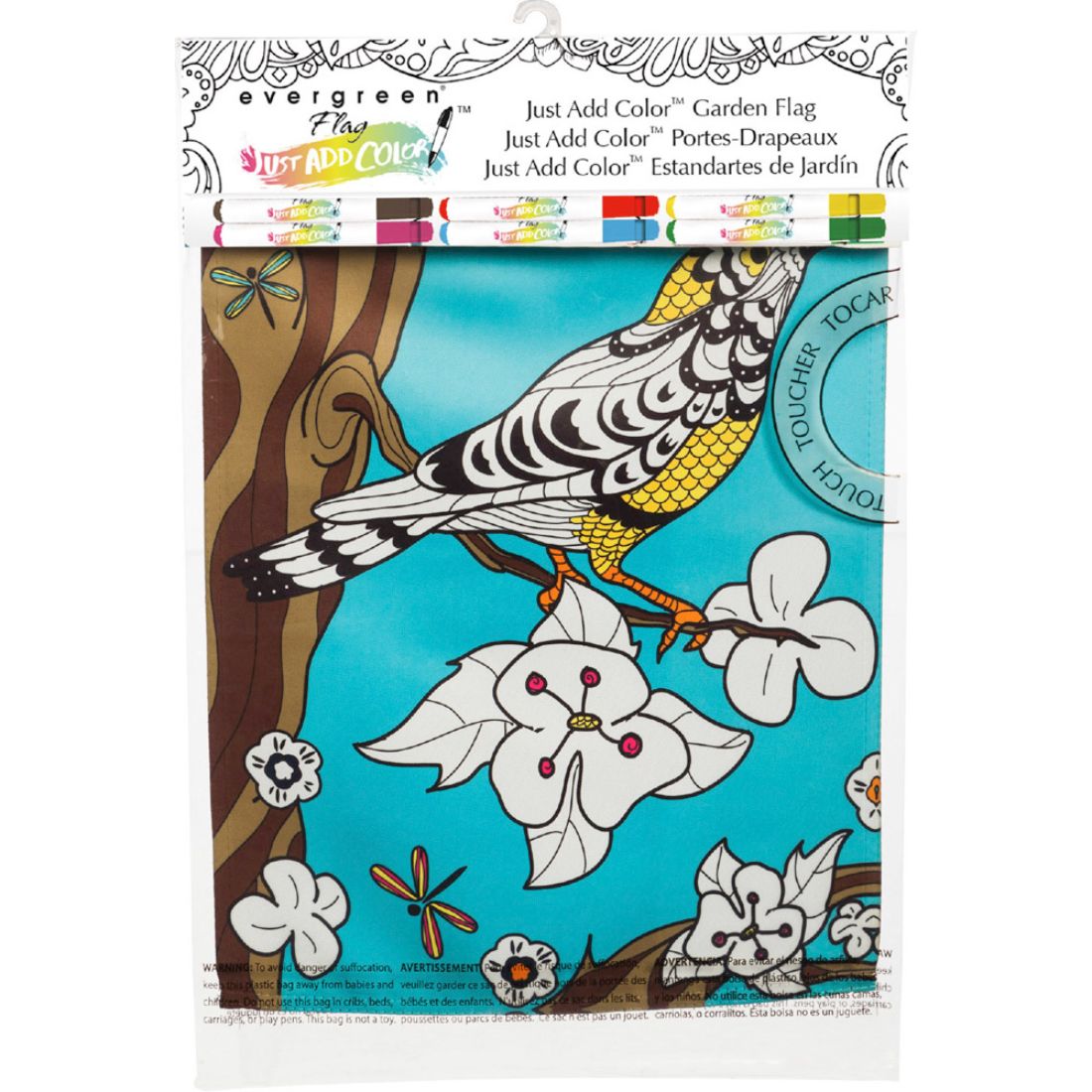 Just Add Color™ Bird, Flowers, and Love Suede Garden Flags, Set of 3