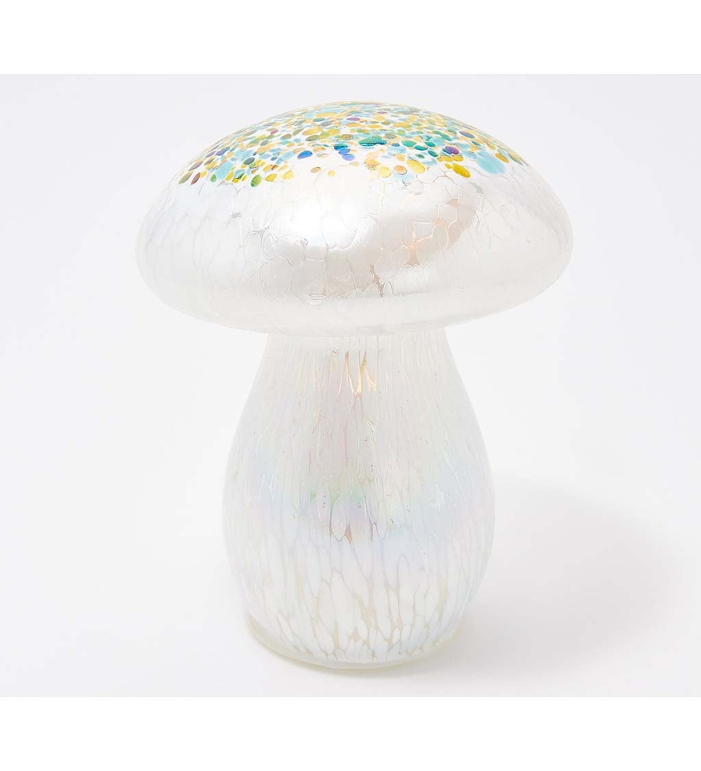Lit Glass Mushroom