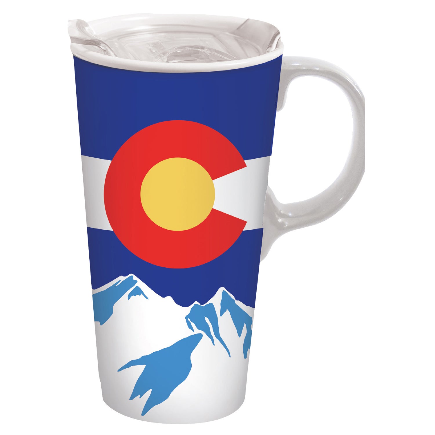 Ceramic Travel Cup, 17 oz., w/Tritan Lid, Colorado State