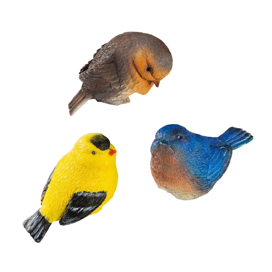 Set of 3 Pot Hanger, Painted Birds