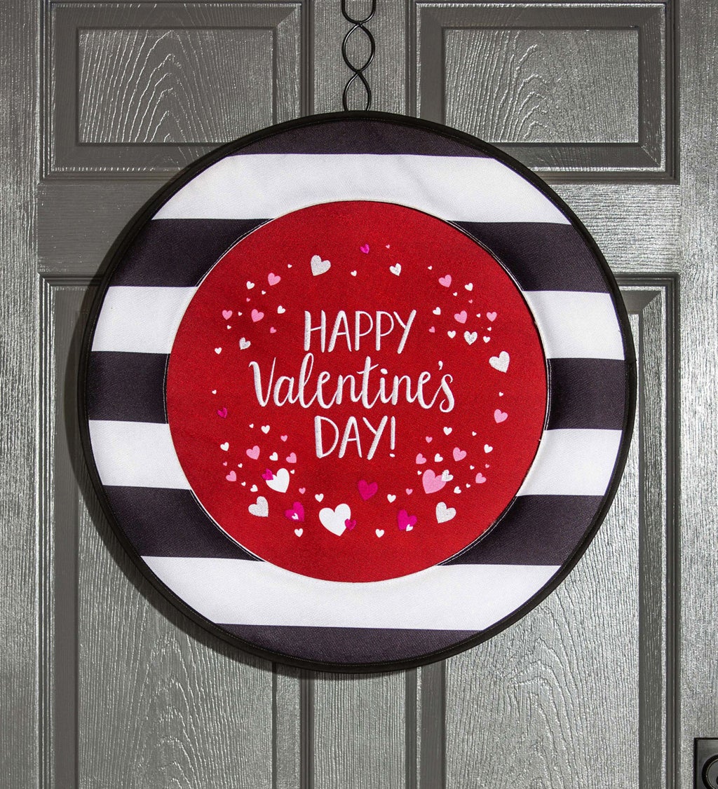 Happy Valentine's Day Sassafras Switchable Door Décor Insert