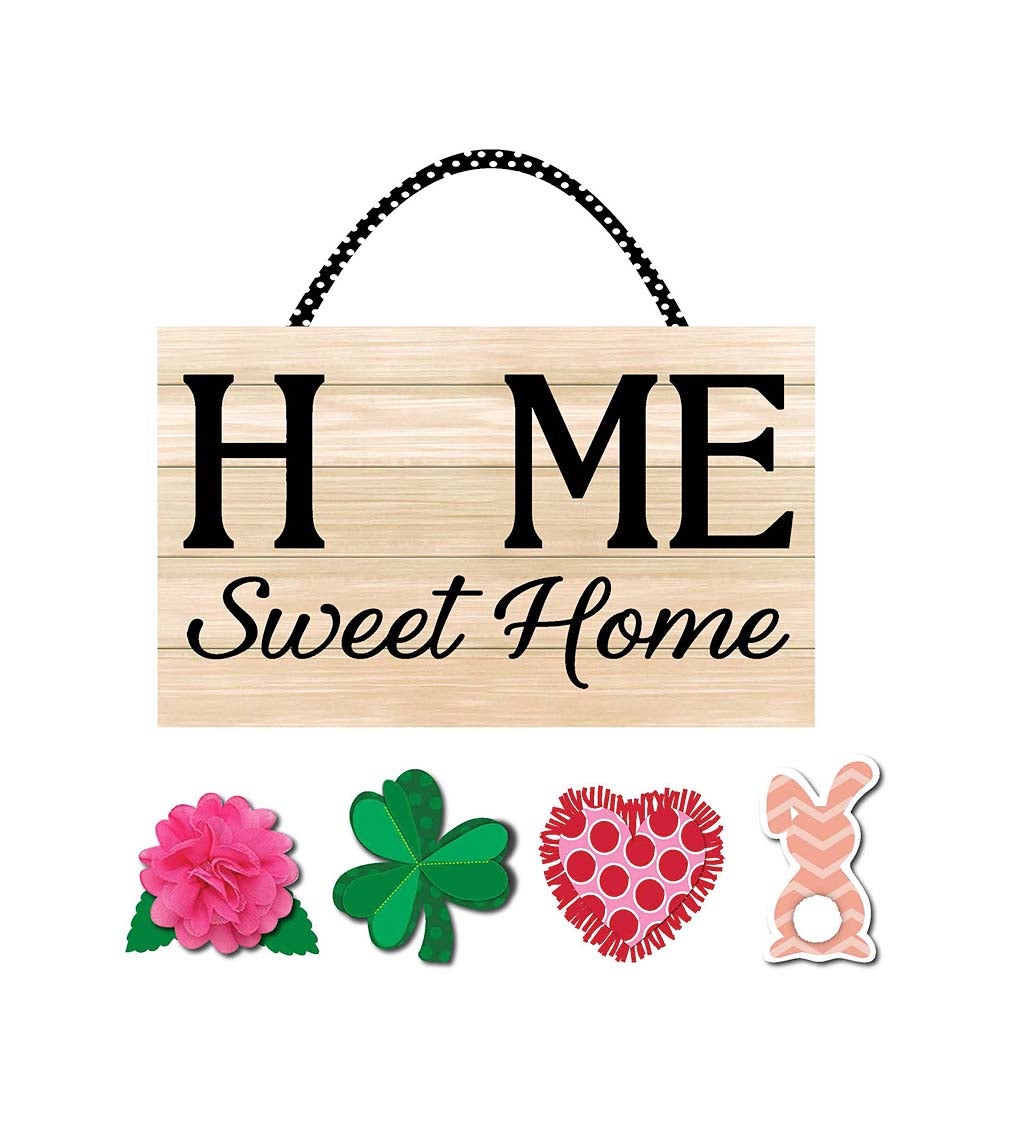 Spring Interchangeable Home Sweet Home Door Decor