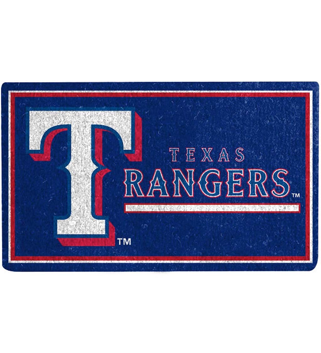 Texas Rangers Welcome Coir Door Mat