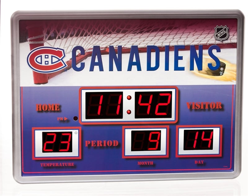 Montreal Canadiens Scoreboard Wall Clock