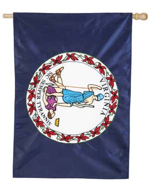 Virginia State Applique House Flag