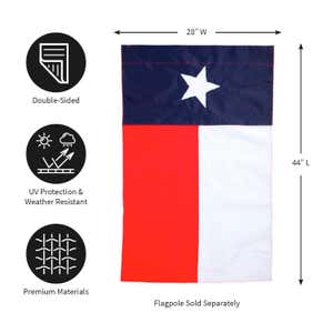 Texas State Applique House Flag