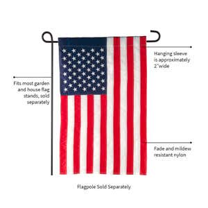 American Garden Applique Flag