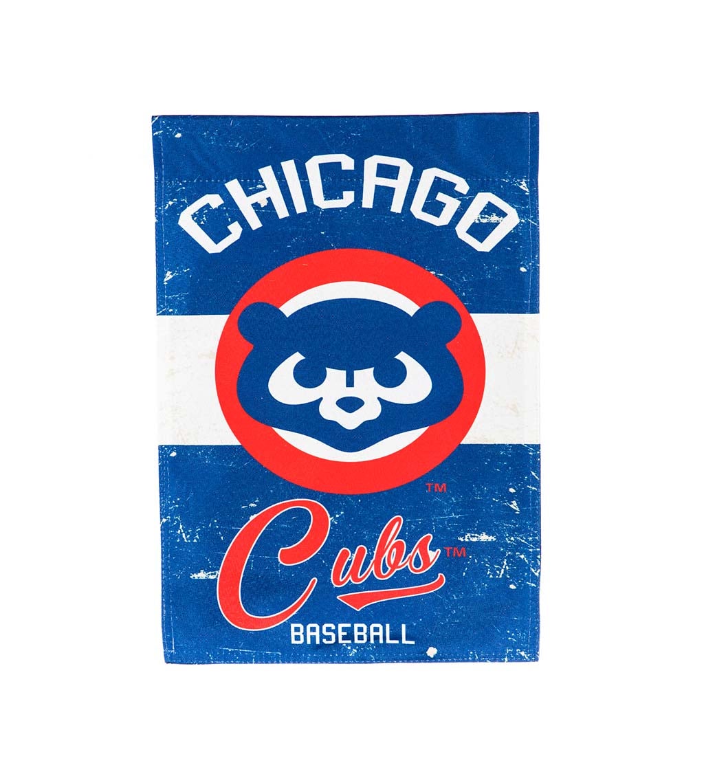 Chicago Cubs Vintage Linen House Flag