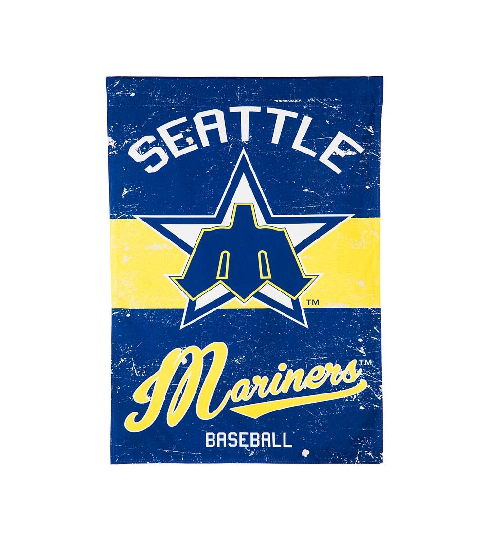 Seattle Mariners Vintage Linen House Flag