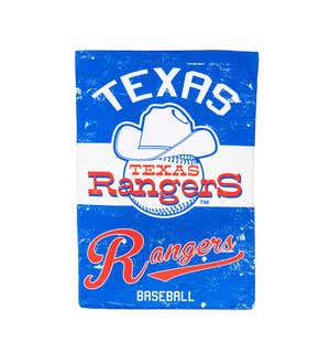 Texas Rangers Vintage Linen House Flag