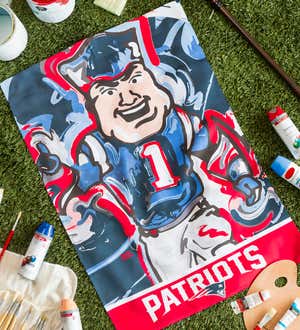 New England Patriots, Suede House Flag Justin Patten
