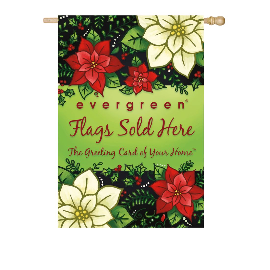 Fall Evergreen Flags Sold Here House Suede Flag