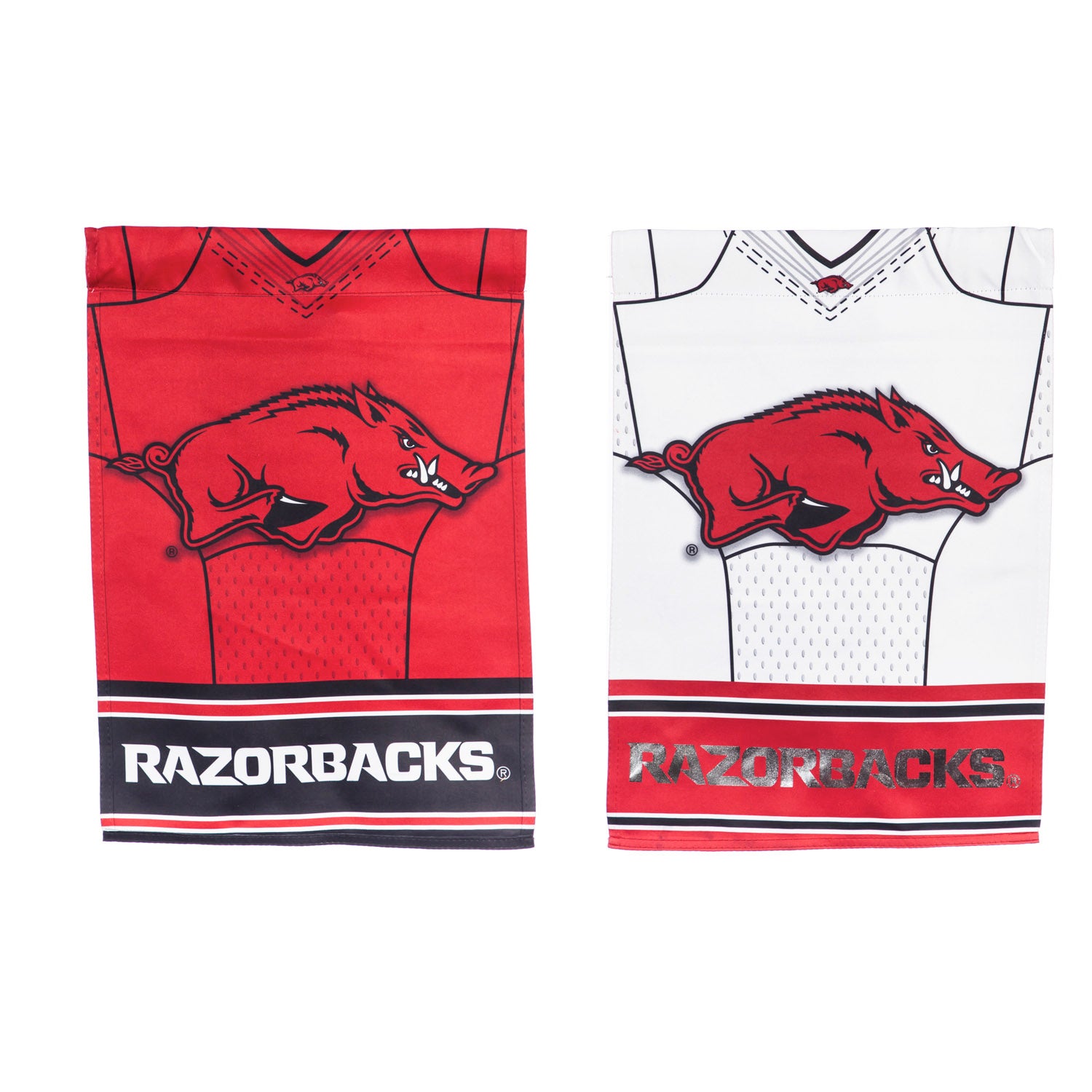 Arkansas Razorbacks Two Sided Jersey House Flag