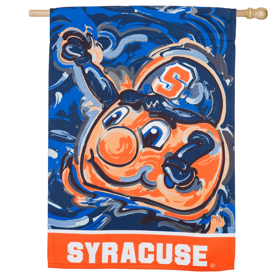 Syracuse University Suede House Flag Justin Patten