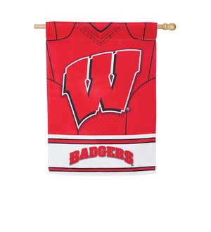 Wisconsin-Madison Badgers Two Sided Jersey House Flag
