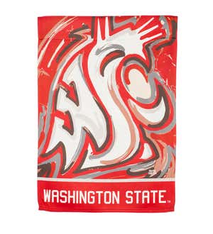 Washington State University Suede House Flag Justin Patten