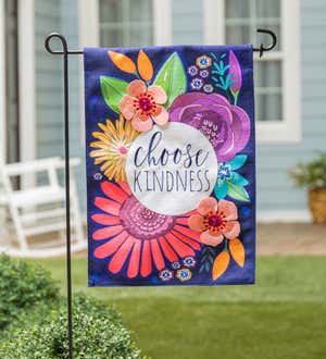 Choose Kindness Garden Burlap Flag