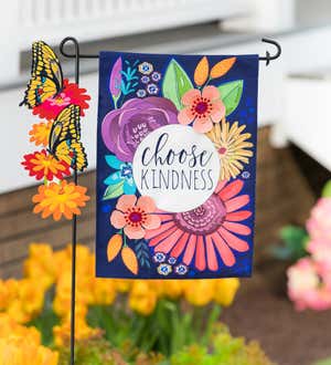 Choose Kindness Garden Burlap Flag