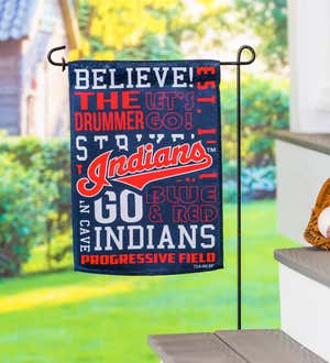 Fan Rules Garden Flag, Cleveland Indians