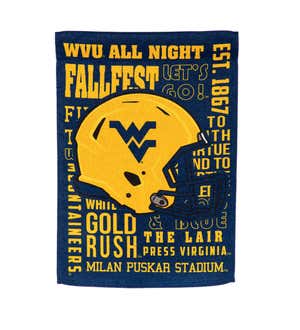 Fan Rules Garden Flag, West Virginia University