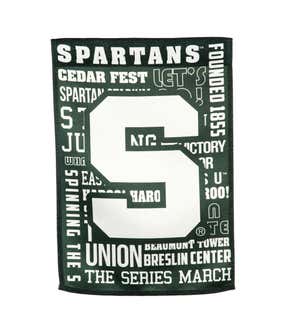 Fan Rules Garden Flag, Michigan State University