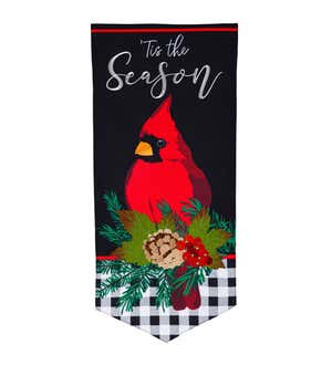 Tis the Season Cardinal Everlasting Impressions Textile Décor