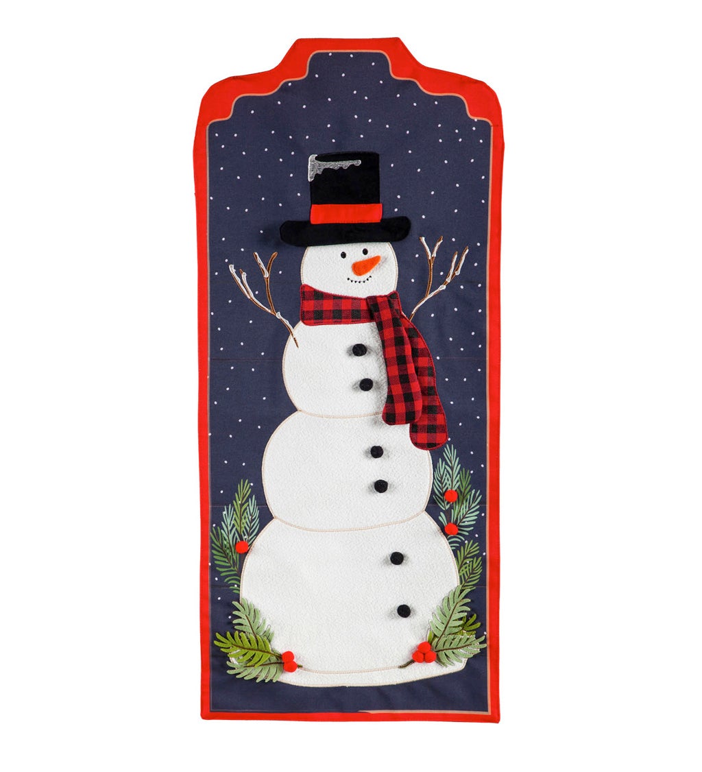 Winter Snowman Everlasting Impressions Textile Décor
